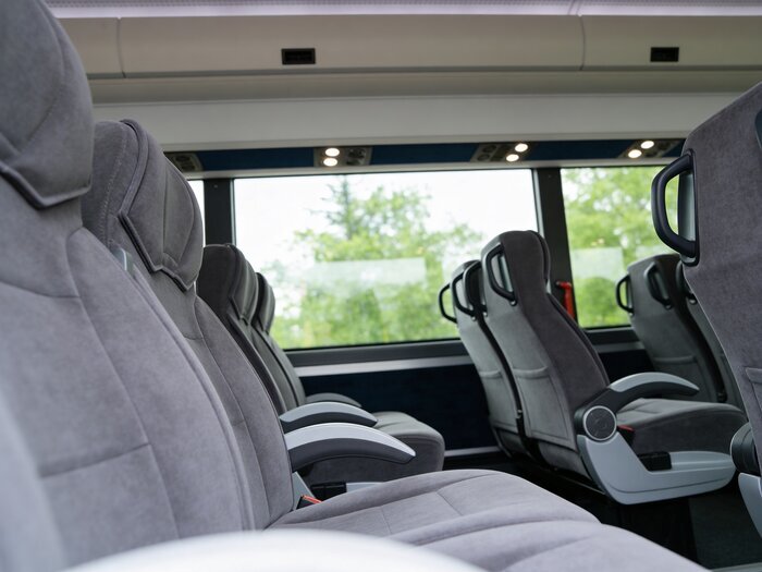 comfortable charter bus seats